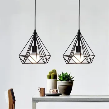 

Ins Simple Industrial Style Pendant Lights Metal Illuminator Night Hanging Lamp For Clothing Store Restaurant Cafe Home Decor