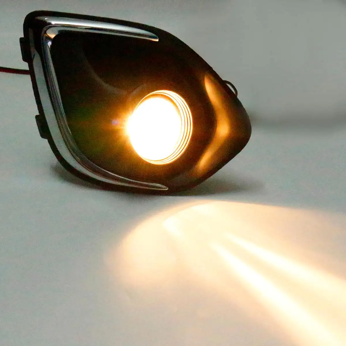 1 компл. Автомобильный противотуманный светильник в сборе с лампой+ крышка рамка гриль отделка галогенная лампа для Mitsubishi Outlander Sport 2013