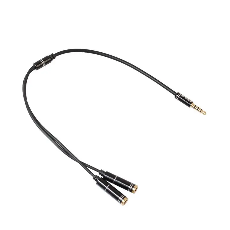 3.5mm Stereo Audio Jack Male to 2 Female Cable Headset Audio Mic Y Splitter Cable Earphone Headphone Adapter 3.5mm Stereo Audio Jack Male to 2 Female Cable Headset Audio Mic Y Splitter Cable Earphone Headphone Adapter