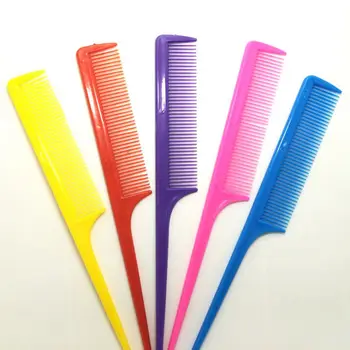 

New 10 Pcs/lot Baby Cutting Comb Hard Plastic Combs Sharp Point End Assorted Salon Tools Hairdresser Keratin -15