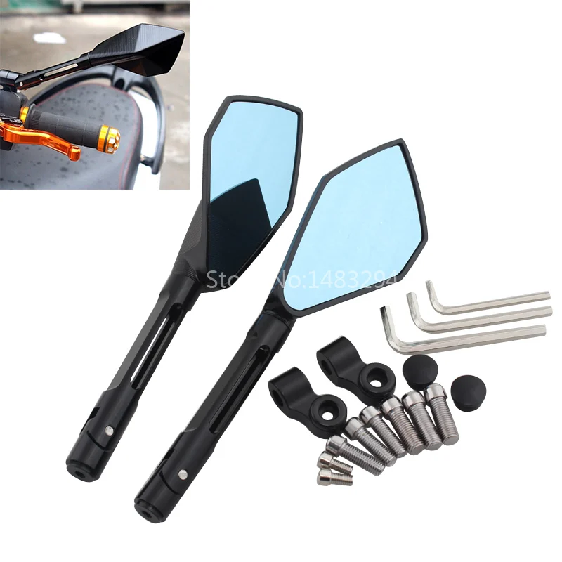 Motorcycle Rearview mirrors 8 mm/10 mm Anti G l a r e for Honda