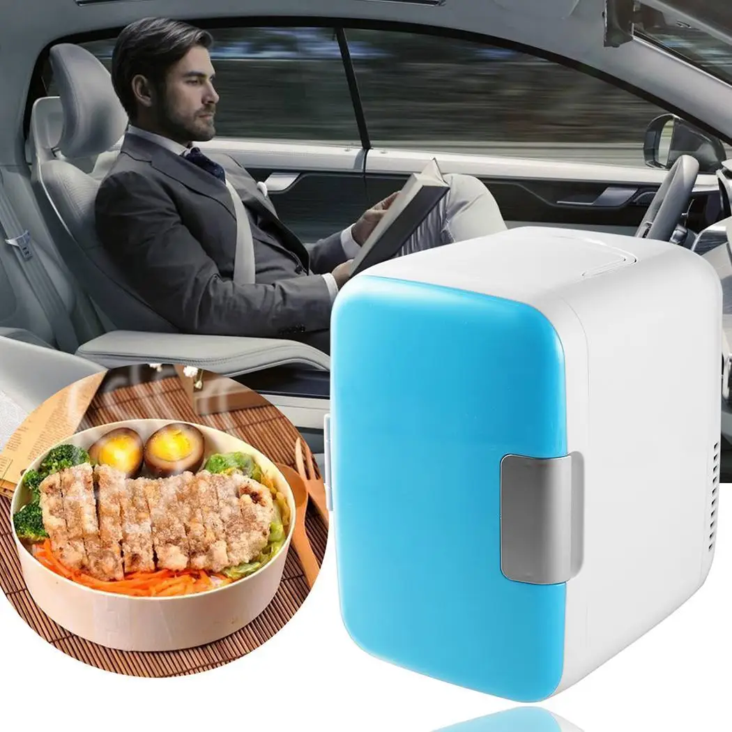 

4L 12V Portable Car Home Refrigerator Fridge Eletric Mini Car Fridge Auto Cooler Dual-use Cool Warmer Cans Beer Cooler Freezer