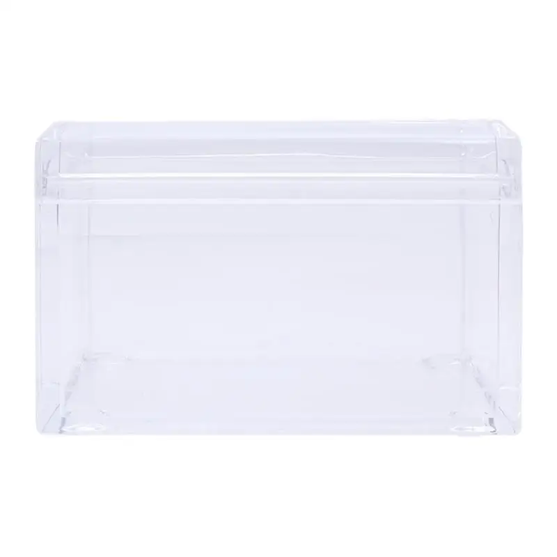 

1PC Holder Storage Container Clear Popular Acrylic Creative Storage Box With Cover for Comestic Cotton Pads Tea Bag