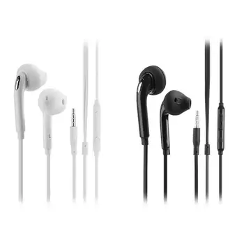 

Flat 3.5mm Aux Wired Earphone Earpiece In Ear Earbuds Headset Headphone for Samsung S6 Note4 Android Smart Phone