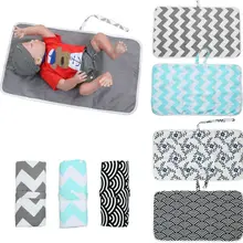 Pudcoco Детские Портативный складной пеленки Путешествия Пеленки Pad водостойкий коврик сумка для хранения