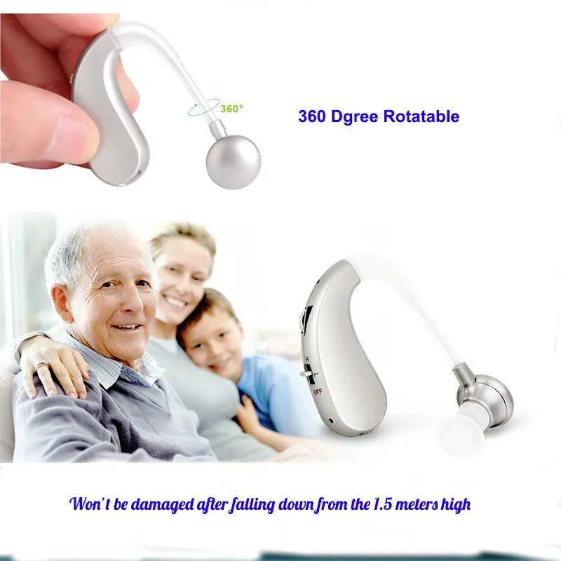 Portable Mini Digital Rechargeable Hearing Aid ear aids for the elderly Wireless Sound Amplifiers Long Time Use Drop Shipping