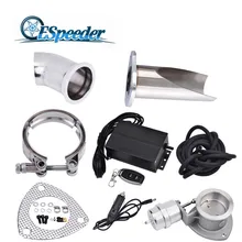 ESPEEDER 2," 3,0" E-cut Выпускной вырез клапан управление Лер набор вакуумный Выпускной вырез Электрический контрольный клапан комплект с вакуумным насосом