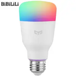 Горячая распродажа! Xiao mi Yeelight RGB светодиодная смарт-лампочка цвет E27/E26 лампы голос управление mi маленькие умные лампочки телефон