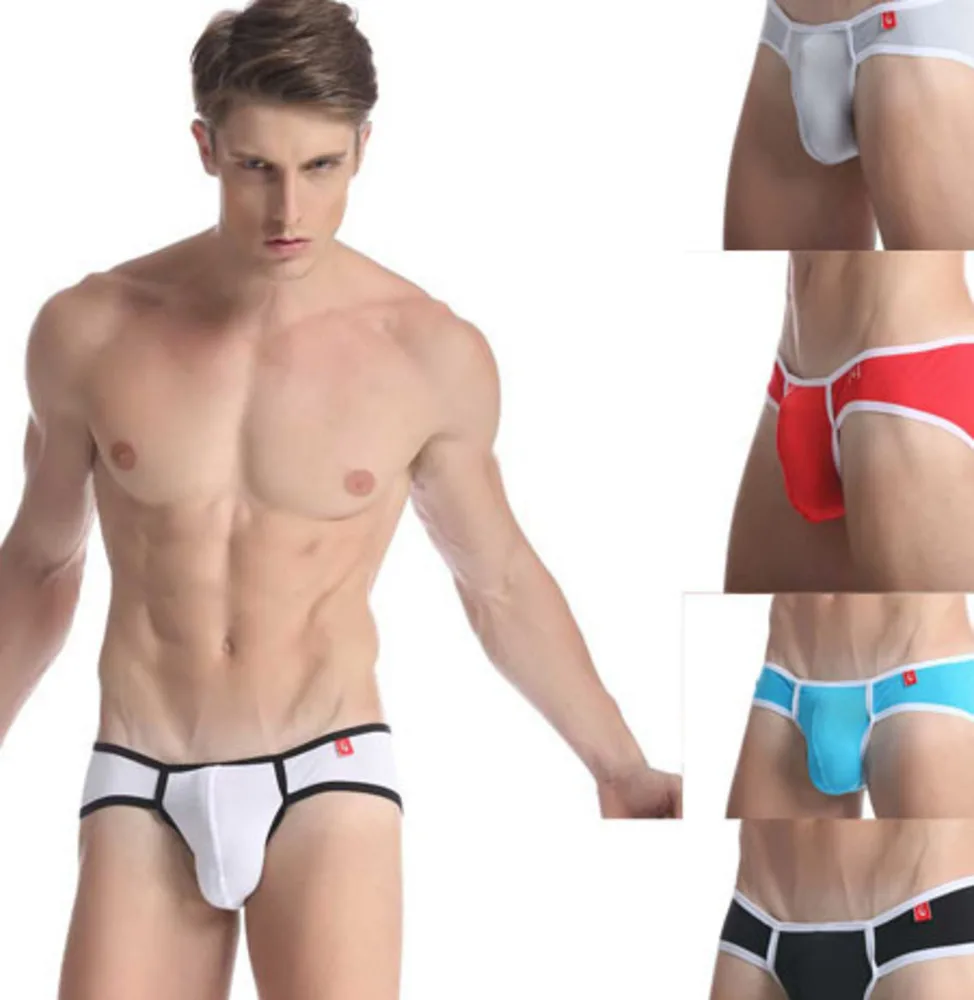 

Pinky Senson Modal Underwear Briefs Ac Design Stripe U Convex Design Gay Sleepwear Man Pants Sexy Homosexual Love Short
