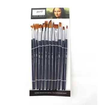 

Adeeing 12 Pcs/set Paint Brushes Set Nylon Hair Painting Brush Oil Acrylic Brush Watercolor Pen Art Supplies r20