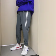 Весенние новые спортивные брюки мужские модные Стрейчевые брюки на талии однотонные повседневные брюки мужские уличные хип-хоп дикие джоггеры спортивные брюки