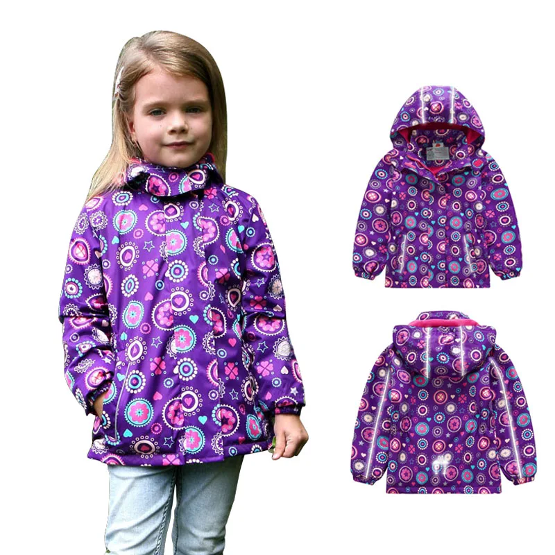 Girl Waterproof Jackets 2019 Spring Autumn Winter Girls Polar Fleece Coats Kid Sport Casual Children Jackets Double-deck Jacket