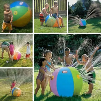 

3 Years+ Unisex Funny Novelty Modish Outdoor Inflatable Water Spray Ball Sprinkler Splash Kids Lawn Swim Garden Toy