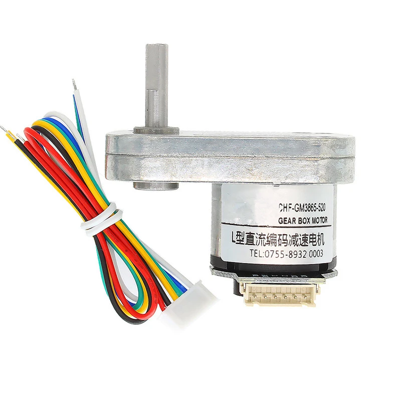 

1Pcs L Type DC 6.0V 115rpm Encoder Motor L Type Reduction Motor Gear Box Motor 3865 Coded Motor 1:225 Ratio Micro Permanent