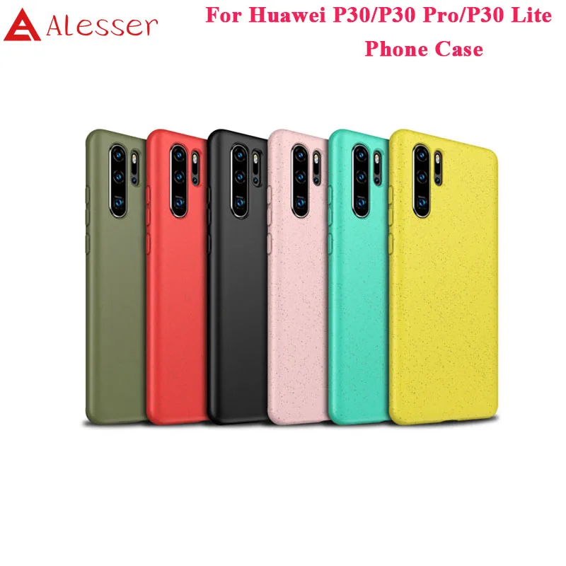 

Alesser For Huawei P30 Lite TPU Case Protective For Huawei P30 P30 Pro Soft Wheat Straw Silicone Case TPU Cover Capa Fundas