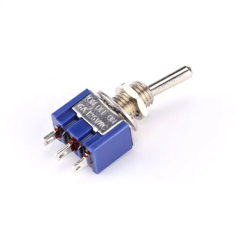 5Pcs ON-OFF-ON 3Pin 3Position Mini Latching Toggle Switch AC 125V//6A new.