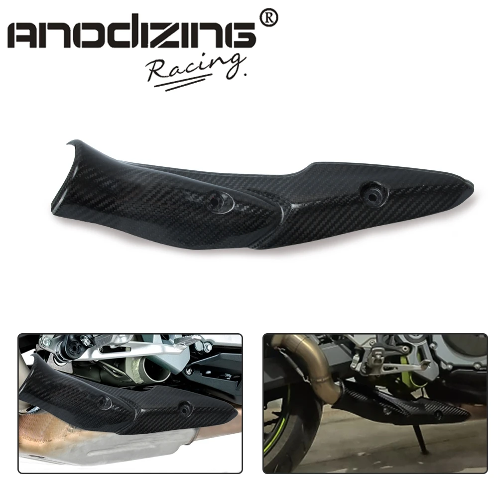 For Kawasaki Z900 2017 2019 Motorcycle Exhaust Middle Link Pipe Carbon