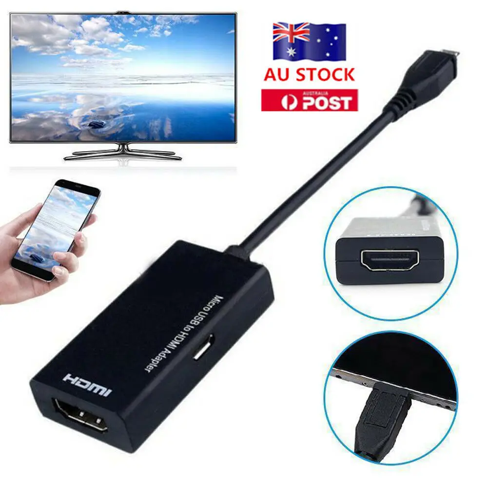 Universal MHL Micro USB to HDMI Cable 1080P HD TV Adapter for Android