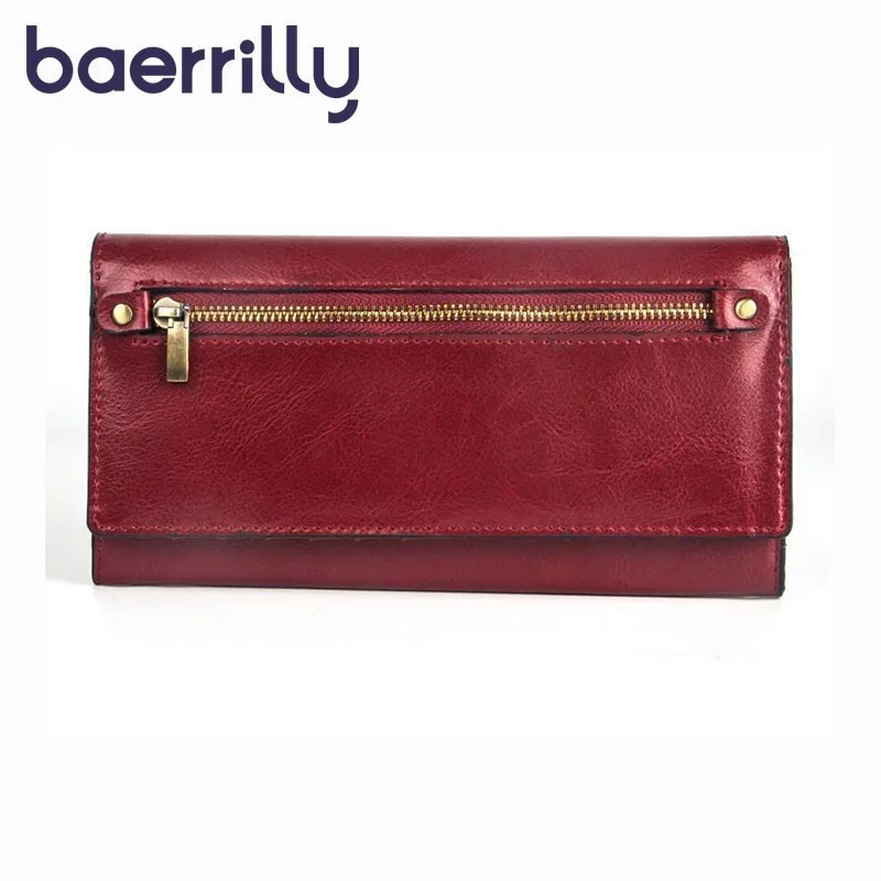 

RFID Fahion Women Wallets Card Holder Genuine Leather Wallets Coin Purse Zipper New Money Pocket Long Clutch Bags Cartera Mujer
