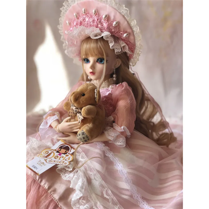 Кукла BJD для девочек 60 см макияж шарнирная игрушка с полным нарядом SD детей сделай