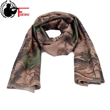 

Unisex Camouflage Scarf Tactical Multifunctional Army Mesh Camo Airsoft Paintball Scarf Wrap Face Mask Shemagh Outdoor Hunting