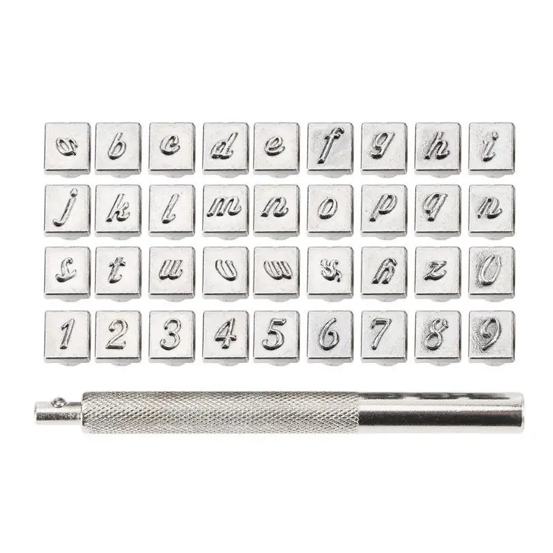 

36pcs Steel Alphabet Number Stamp Punch Set for Leather Craft Tools Kit Stamps Tools Art Easy Fun