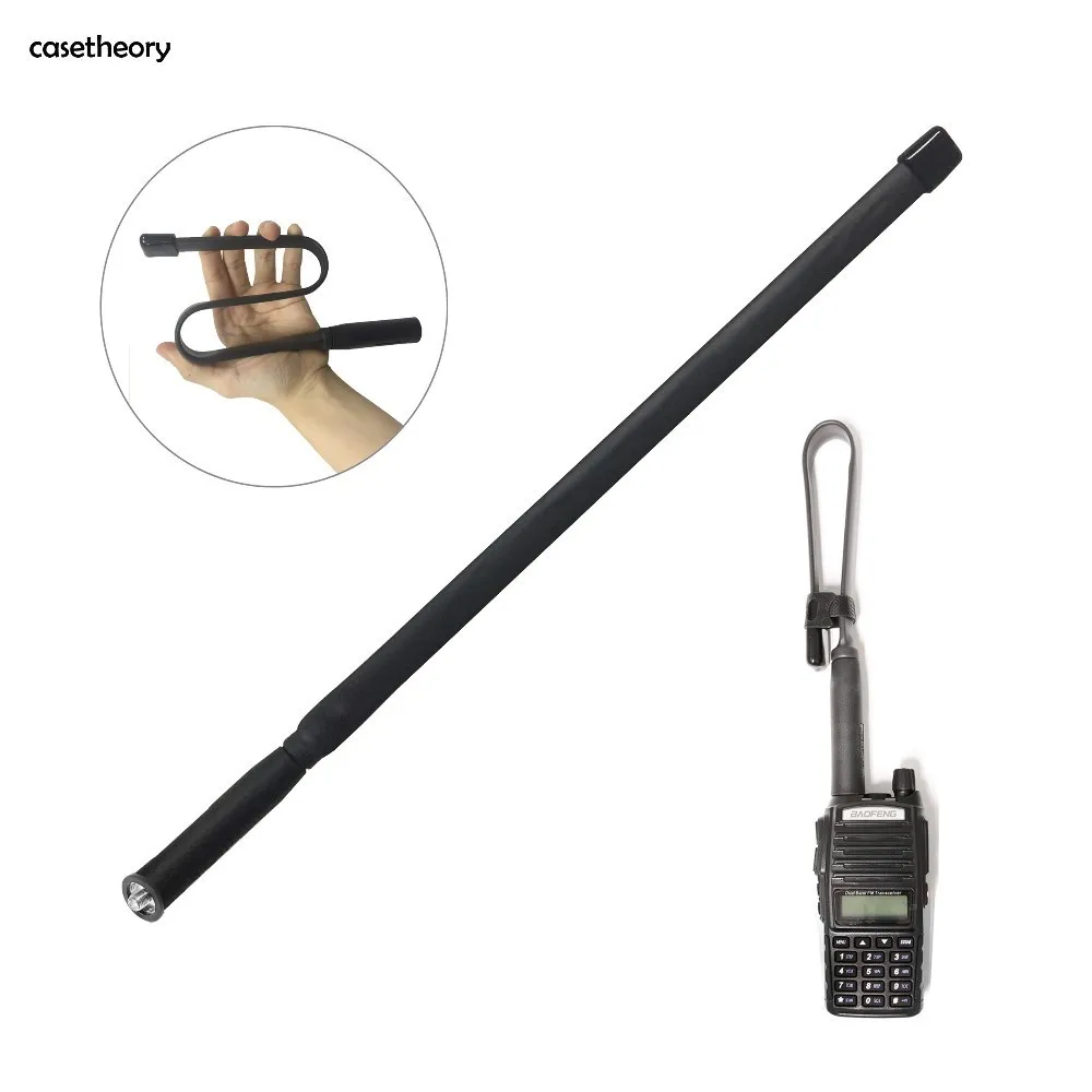 Casetheory Складная CS тактическая антенна SMA Female Dual Band VHF UHF 144/430 МГц усиление линейка