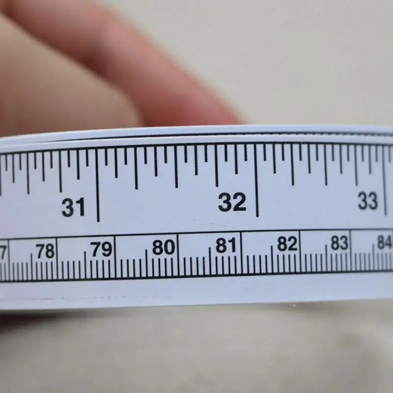 Виниловые самоклеющиеся линейки метрическая измерительная лента швейная машина наклейка инструмент линейка