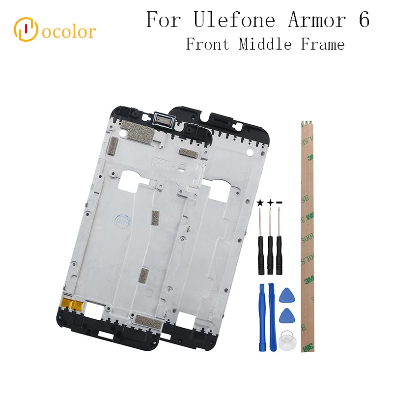 ocolor For Ulefone Armor 6 Front Middle Frame High Quality Phone Housings Part Replace Frame+Tools | Мобильные телефоны и
