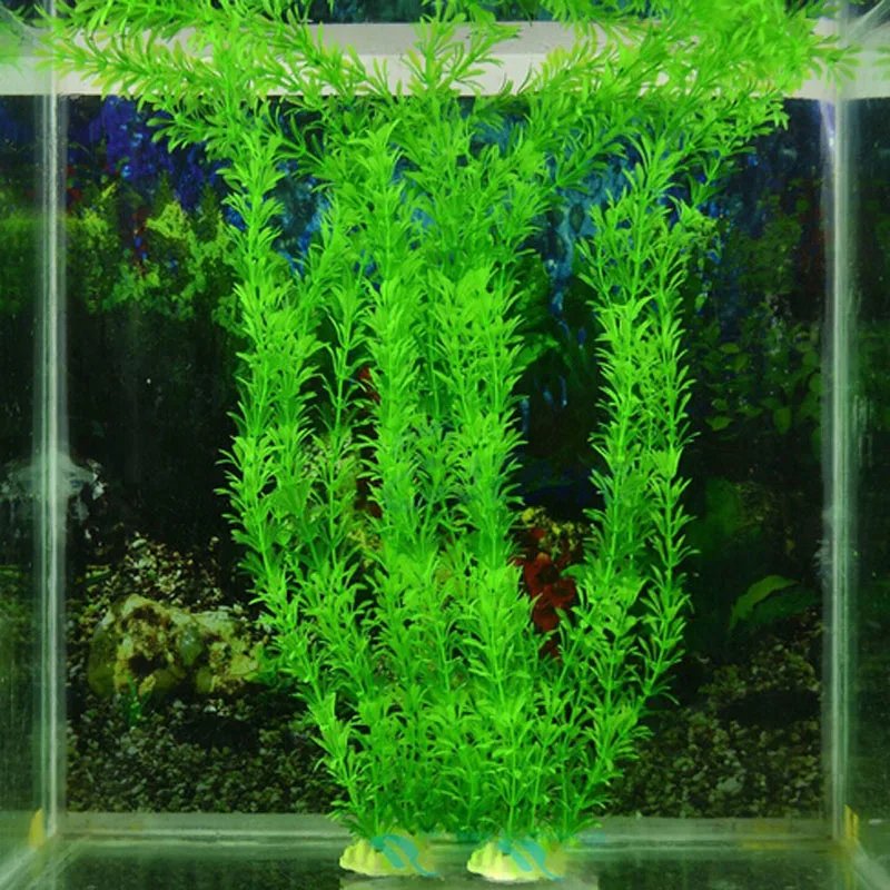 

40cm Green Artificial Aquarium Fish Tank Plastic Plant Grass Ornament Decoration New Arrival