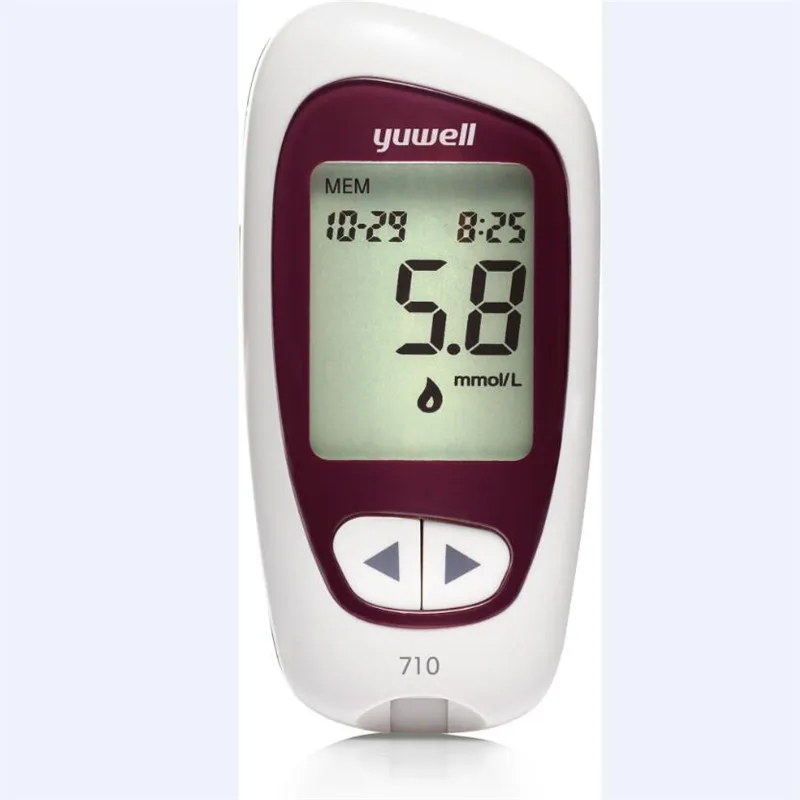 Измеритель уровня глюкозы в крови Yuwell 710, медицинский глюкометр для измерения уровня сахара в крови, прибор для диагностики диабета Измеритель уровня глюкозы в крови Yuwell 710, медицинский глюкометр для измерения уровня сахара в крови, прибор для диагностики диабета