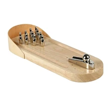 Новая распродажа, креативные портативные деревянные игрушки для боулинга, забавный подарок, мини-боулинг для детей, игра для метания, школьный декомпрессионный игровой набор