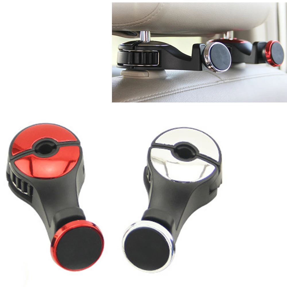 

1Pc Multi-purpose Car Magnet Hook Seat Back Lock Catch Hidden 360 Rotate Headrest Mount Magnetic Holder