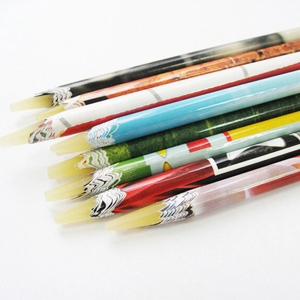 1PC Rhinestones Picker Pencil Nail Art Dotting Pen Crafts Nail Art Deco Pick DIY Salon Nail Art Manicure(Color: Randomly