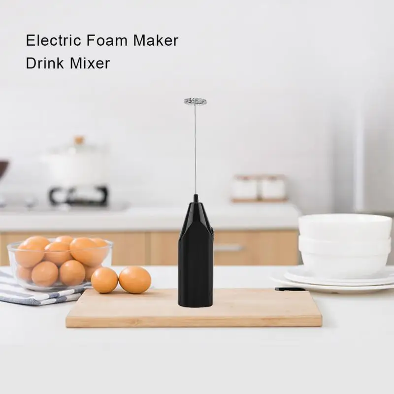 ABS Электрический молоковзбиватель с кронштейном ручной венчик пенообразователь кухонные принадлежности