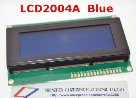 2004 para Arduino Frete Grátis Board Lcd2004 20*4 20×4 5v Tela Azul Módulo Lcd 2004 Mod. 189470