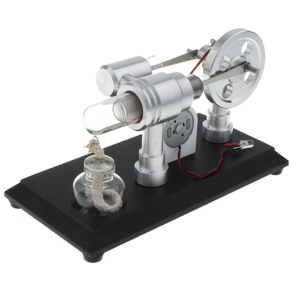 

Hot Air LED Stirling Engine Model Motor Electricity Generator Lab Experiment Science Educational Toy