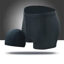 Hirigin мужские плавки+ шляпа купальник из двух частей купальный костюм шорты для плавания нижнее белье L-XXXL