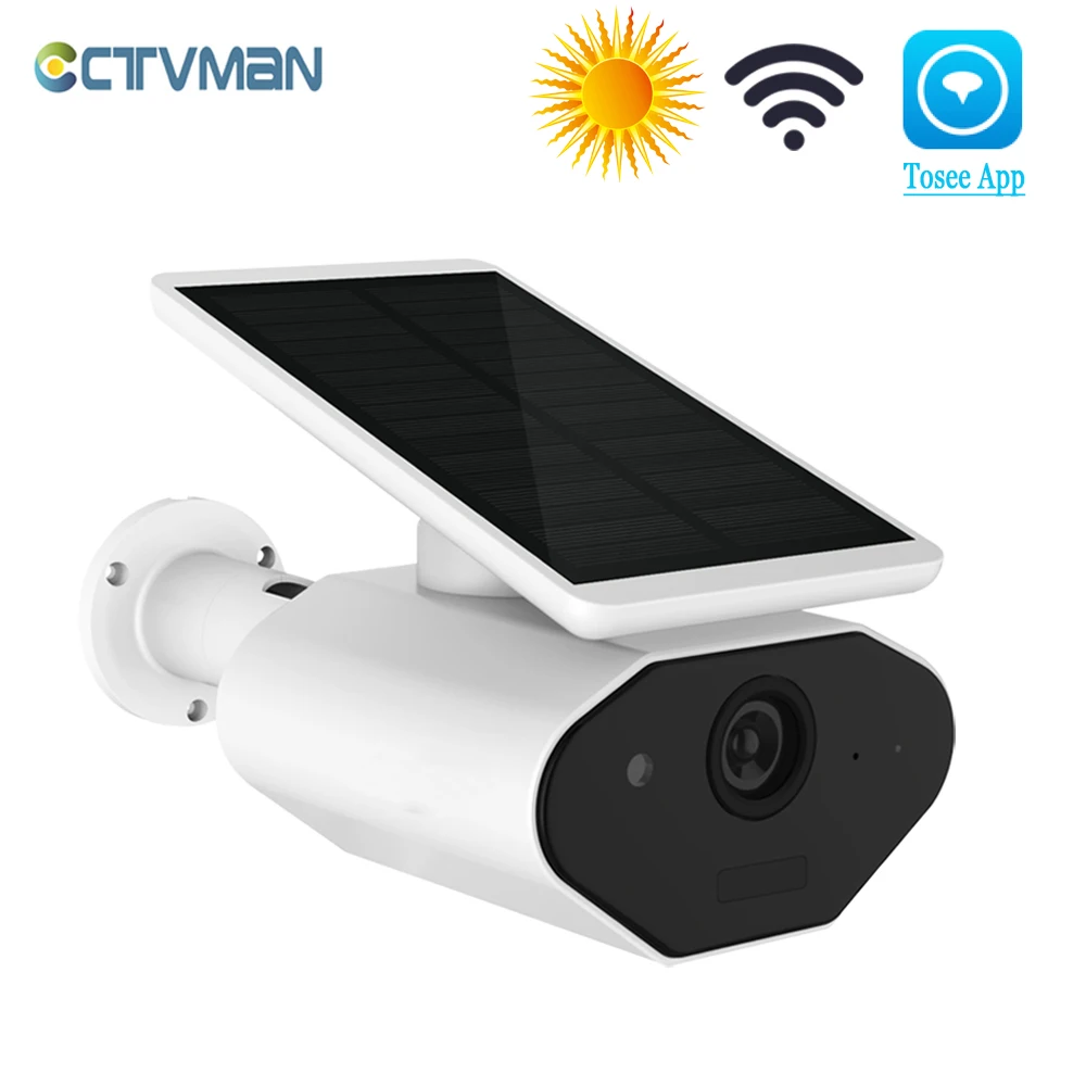 

CTVMAN 1080P 960P Solar Camera Battery Outdoor WIFI IP Camera Remot Wake Up Wireless PIR HD Home Security IR Two Way Audio