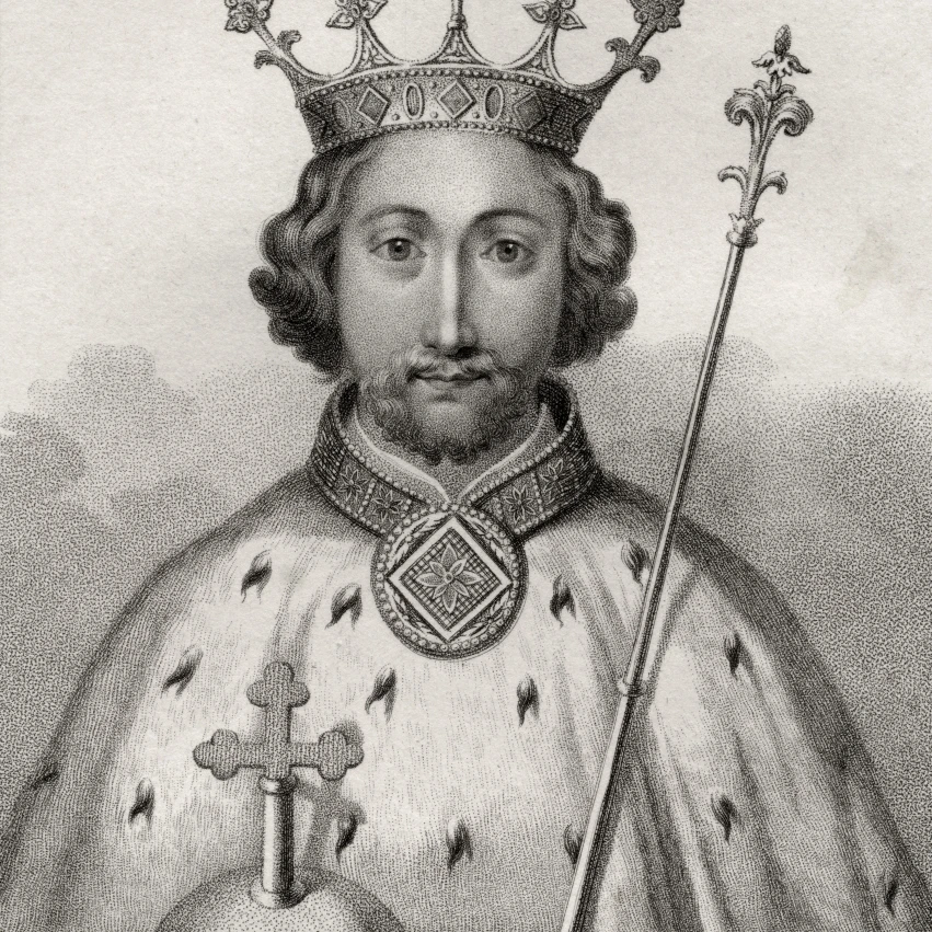Richard Ii 1367 1400 King Of England Engraved By Bocquet From The Book A Catalogue Royal And Noble Authors Publ 1 | Дом и сад