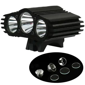 

XANES 2700LM Front Cycling Headlight 3xT6 LED 4-Mode IPX6 Waterproof Bike Light HeadlampTemperature Control Power Display No