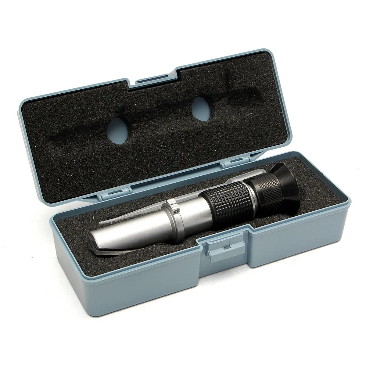 

Handheld Honey Refractometer Sugar Wine Concentration Meter Densimeter 58-90% Brix Grapes Water Content Tester Aluminium Alloy