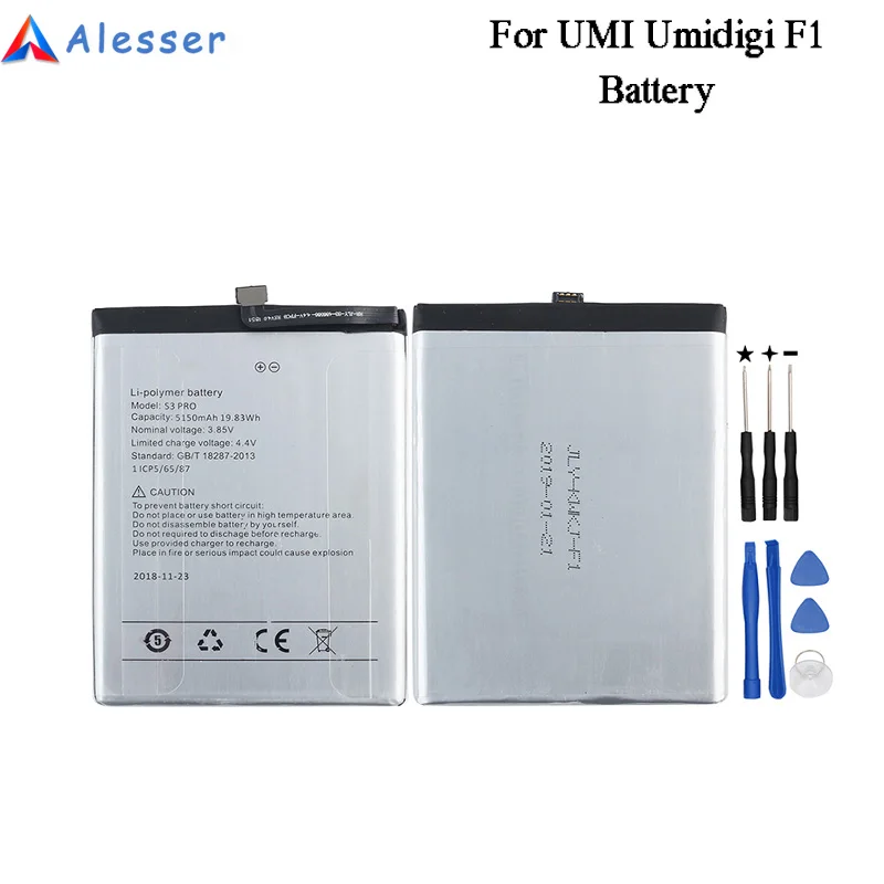 Alesser для UMI Umidigi F1 S3 Pro Аккумулятор 5150 мАч Новый Сменный аксессуар Аккумуляторы Play