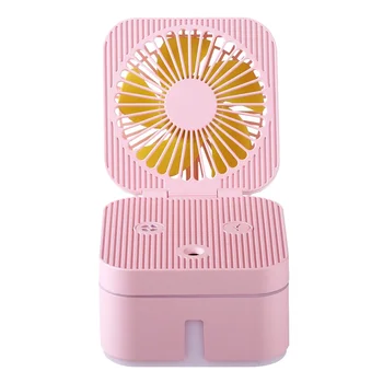

Hot Deals Portable Mini Usb Rechargeable Humidifying Spray Fan Humidifying Fan Combo For Small Desks And Household Fans