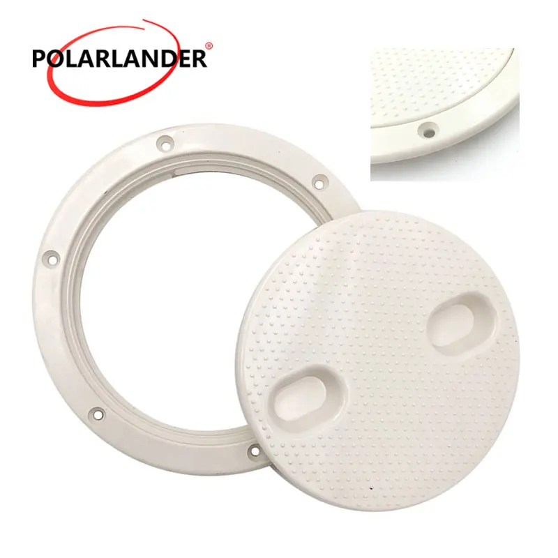 ABS Deck Plate Hatch Cover 6 Inch Round White Anti UV Corrosion Resistant Boat Inspection Accessory Marine Parts, Deck Hardware - Canada