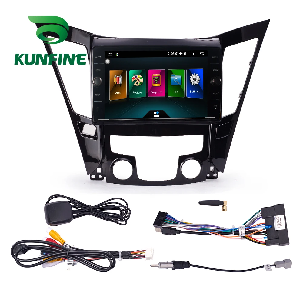 Cheap Octa Core RAM 4GB Android 8.1 Car DVD GPS Navigation Player Deckless Car Stereo for Hyundai Sonata 2011 2012 2013 Radio Unit 1