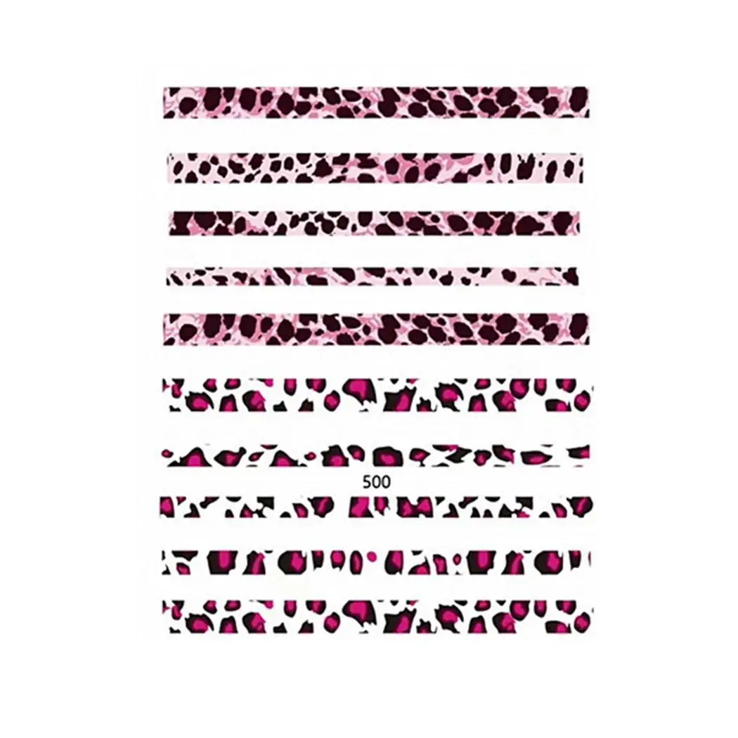 Leopard Print Pattern Переводные картинки для дизайна ногтей модные наклейки подходят
