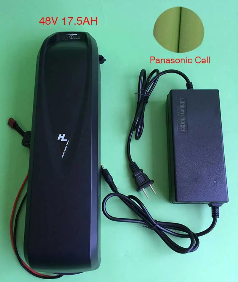 48V 17.5ah литиевая батарея Panasonic Cell 1000W Hailong с зарядным устройством и BMS Free Custom Duty