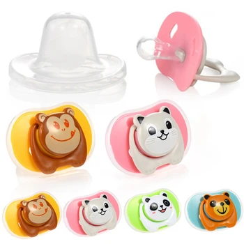 

Food Grade Silicone Funny Baby Pacifiers Dummy Nipple Teethers Toddler Pacy Orthodontic Soothers Teat for Baby Pacifier Gift 1PC