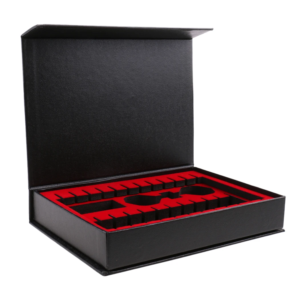

Portable Dart Box Dart Carry Case Storage Shafts Tips Flights Dart Accessories Better Design Covered With Red Velvet